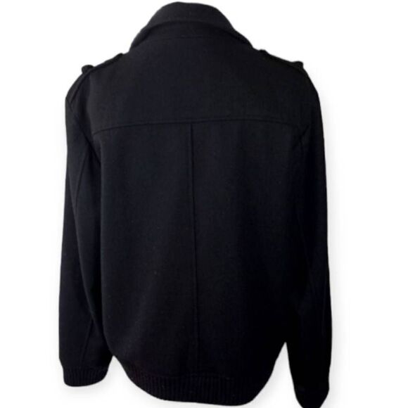 I.N.C. BLACK WOOL COAT SZ.M EUC. - Picture 5 of 9